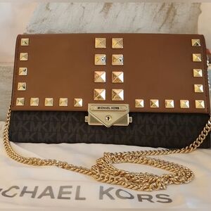 Michael Kors Brown Studded Women's Bag